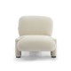 Fauteuil Restaurant Cafe Bar Et Horeca - Arya Chenille Gebloten Wit